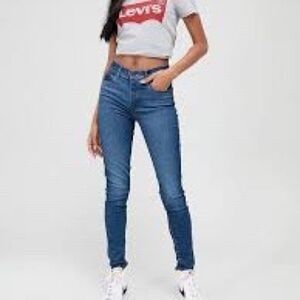 NWT Levis Premium 720 High-Rise Super Skinny Hyperstretch Jeans Womens Sz 25/30